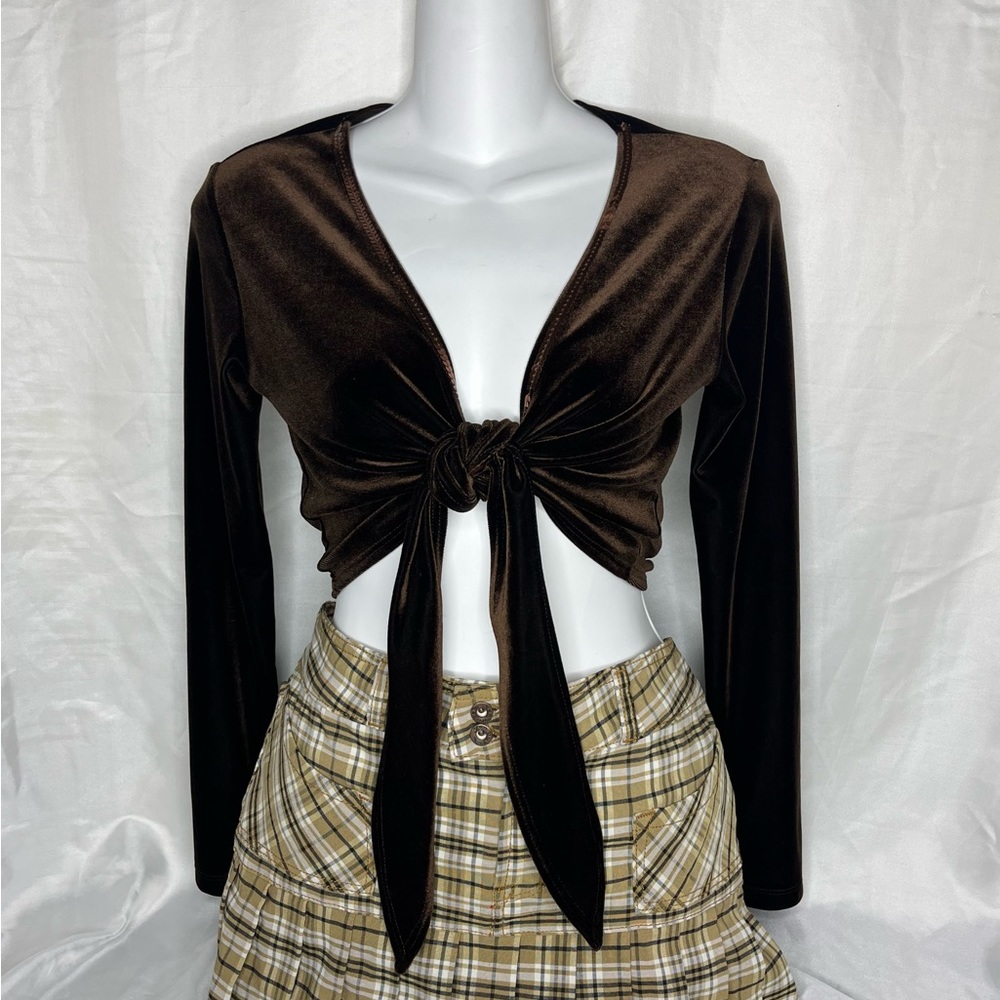 Y2K Whimsigoth Tank and Bolero Velvet Set